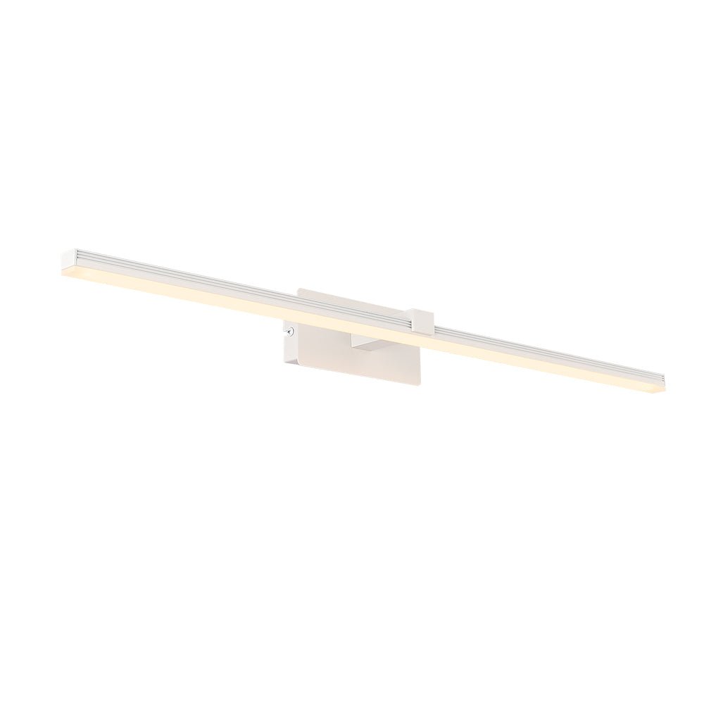 Pendantlightie-Minimalist Ultra Thin Led Bath Bar Bathroom Vanity Light Warm Light-Wall Light-Black-15.9 in (40.5 cm)