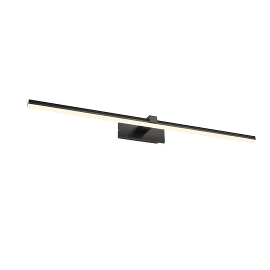 Pendantlightie-Minimalist Ultra Thin Led Bath Bar Bathroom Vanity Light Warm Light-Wall Light-Black-15.9 in (40.5 cm)