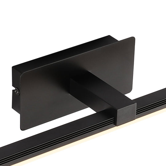 Pendantlightie-Minimalist Ultra Thin Led Bath Bar Bathroom Vanity Light Warm Light-Wall Light-Black-15.9 in (40.5 cm)