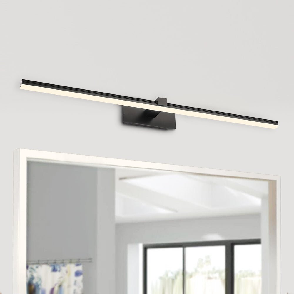 Black vanity clearance bar light