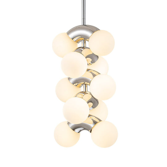 Pendantlightie-Modern 10-Light Layer Glass Globe Pendant Light-Pendants--