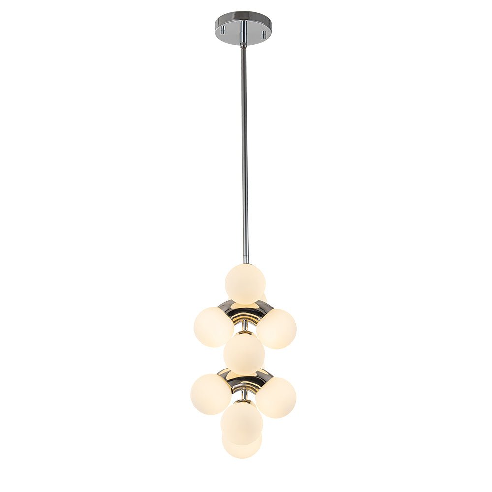 Pendantlightie-Modern 10-Light Layer Glass Globe Pendant Light-Pendants--