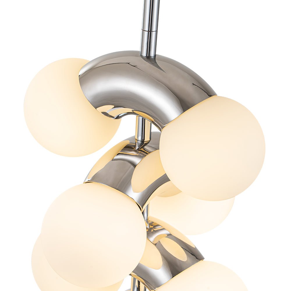 Pendantlightie-Modern 10-Light Layer Glass Globe Pendant Light-Pendants--