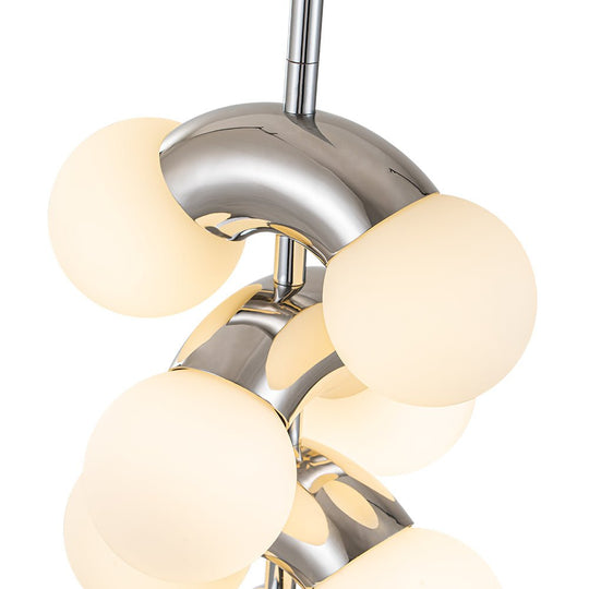 Pendantlightie-Modern 10-Light Layer Glass Globe Pendant Light-Pendants--