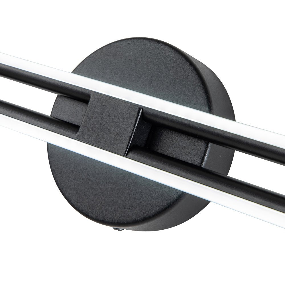 Pendantlightie-Modern 2-Light Dimmable Linear Striped Led Vanity Light In Cool Light-Wall Light-23.6 in (60 cm)-Nickel