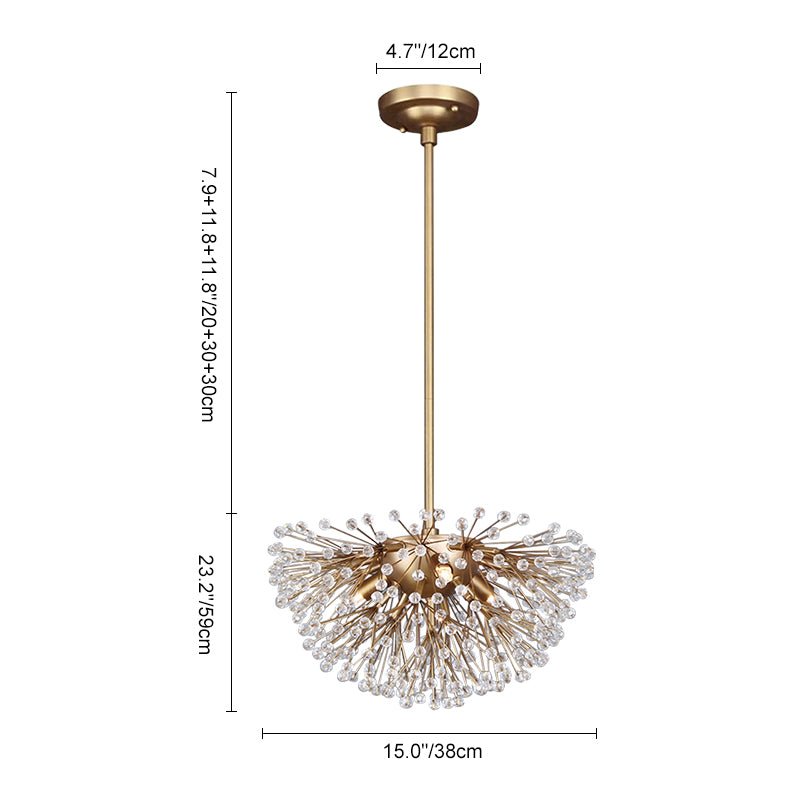 Pendantlightie-Modern 3-Light Dandelion Chandelier-Chandeliers--