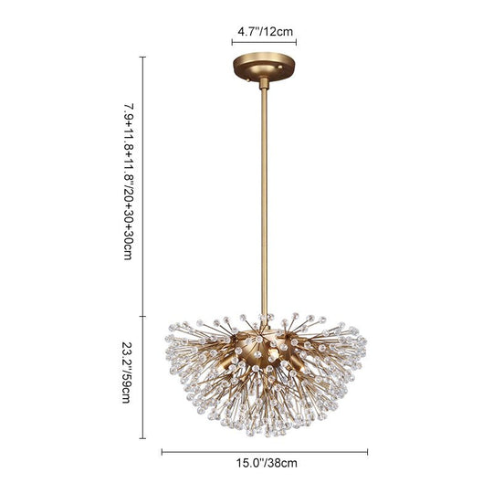 Pendantlightie-Modern 3-Light Dandelion Chandelier-Chandeliers--