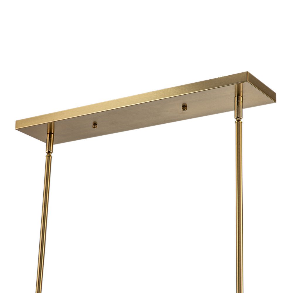 Pendantlightie-Modern 5-Light Glass Globe Linear Pendant Light-Pendants--