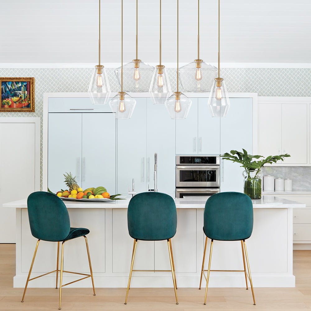 Pendantlightie-Modern 7-Light Geometric Glass Pendant Lighting-Pendants--