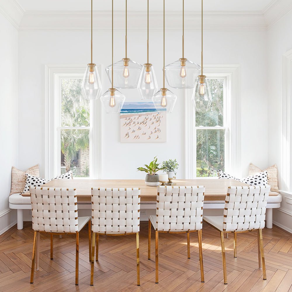Pendantlightie-Modern 7-Light Geometric Glass Pendant Lighting-Pendants--