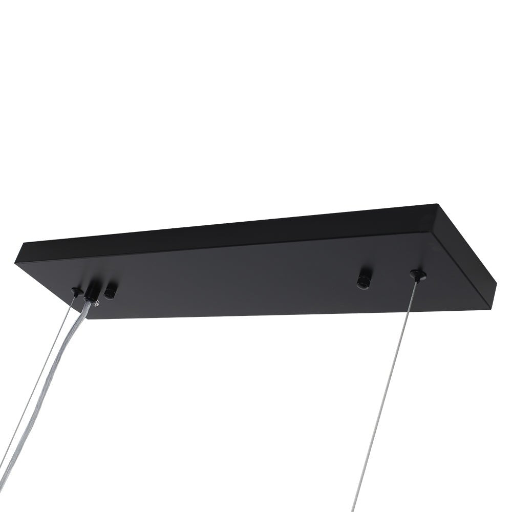 Pendantlightie-Modern 8-Light Glass Globe Linear Chandelier-Chandeliers-Brass-