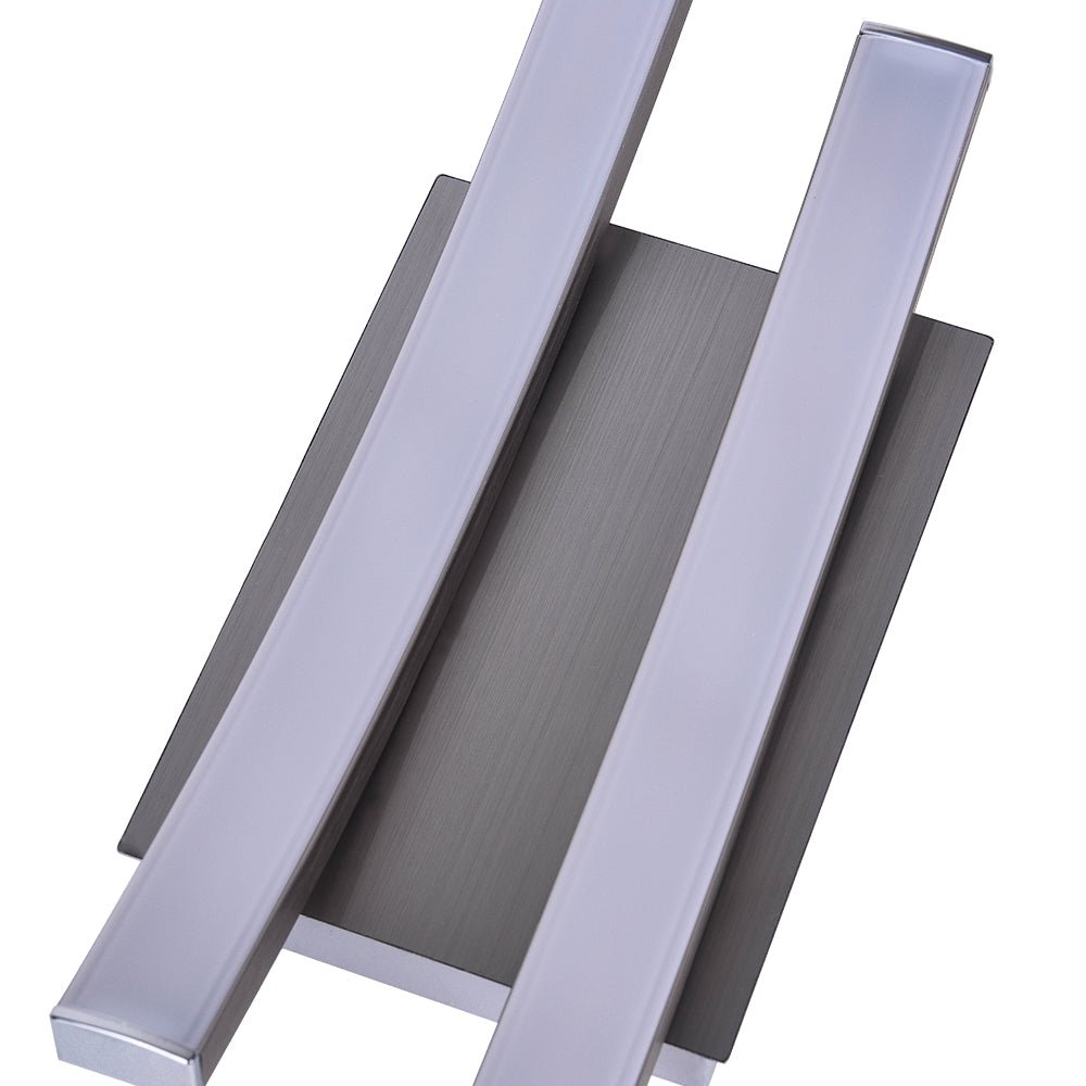 Pendantlightie-Modern Curved Led Semi Flush Mount-Semi Flush Mount-Nickel-3Lt