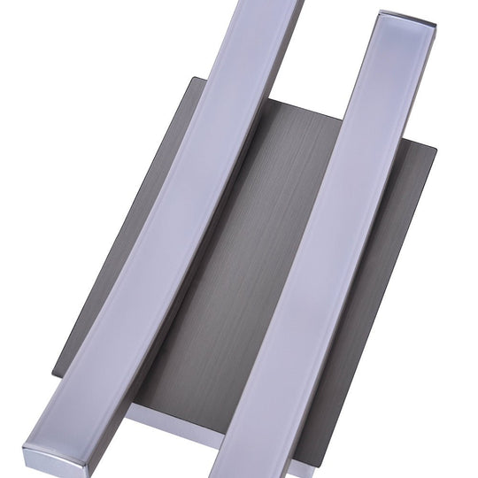 Pendantlightie-Modern Curved Led Semi Flush Mount-Semi Flush Mount-Nickel-3Lt