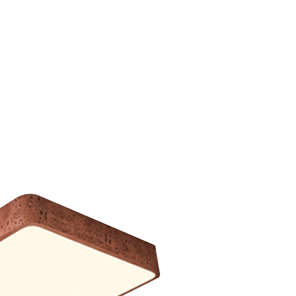 Pendantlightie-Modern Dimmable Resin Square Led Flush Mount-Flush Mount-15.7 in (40 cm)-Black