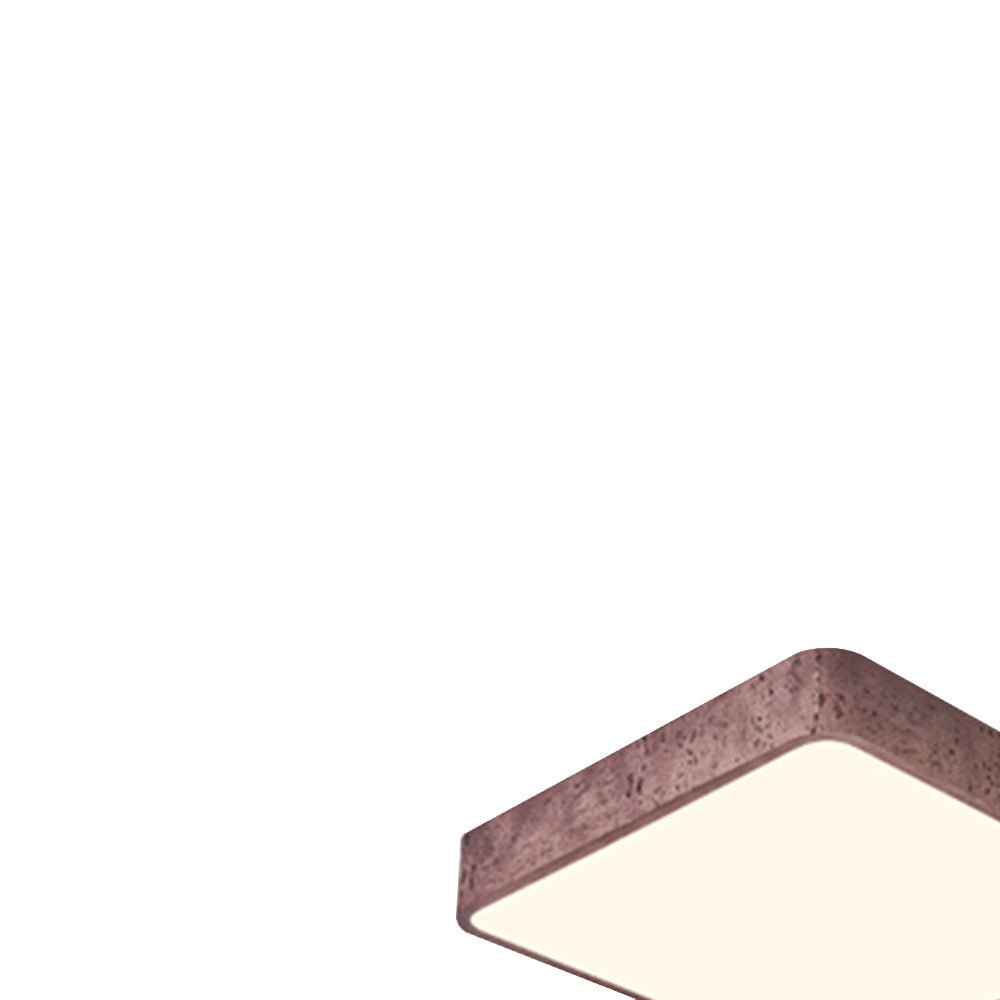 Pendantlightie-Modern Dimmable Resin Square Led Flush Mount-Flush Mount-15.7 in (40 cm)-Black
