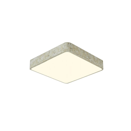 Pendantlightie-Modern Dimmable Resin Square Led Flush Mount-Flush Mount-15.7 in (40 cm)-Black