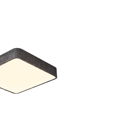 Pendantlightie-Modern Dimmable Resin Square Led Flush Mount-Flush Mount-15.7 in (40 cm)-Black