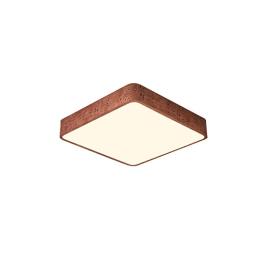 Pendantlightie-Modern Dimmable Resin Square Led Flush Mount-Flush Mount-15.7 in (40 cm)-Red