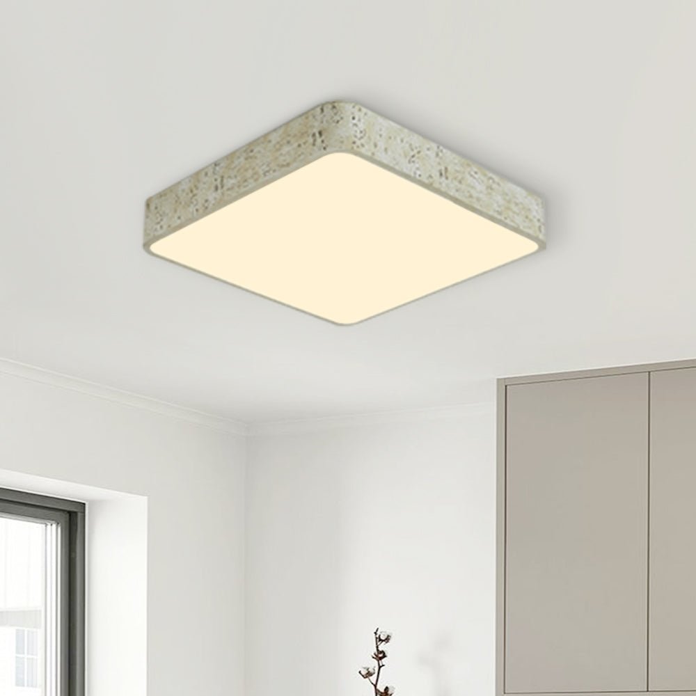 Pendantlightie-Modern Dimmable Resin Square Led Flush Mount-Flush Mount-15.7 in (40 cm)-Yellow