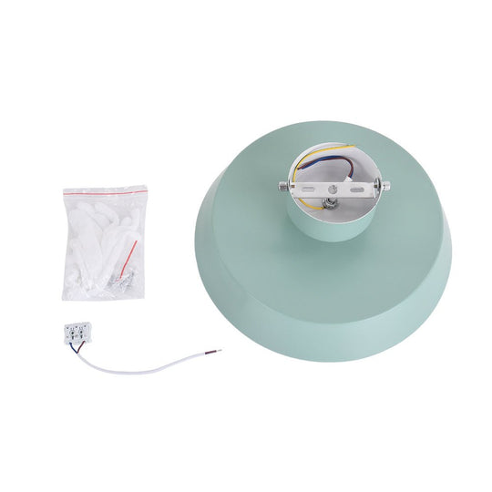 Pendantlightie-Modern Drum Led Semi Flush Mount-Semi Flush Mount-Blue-