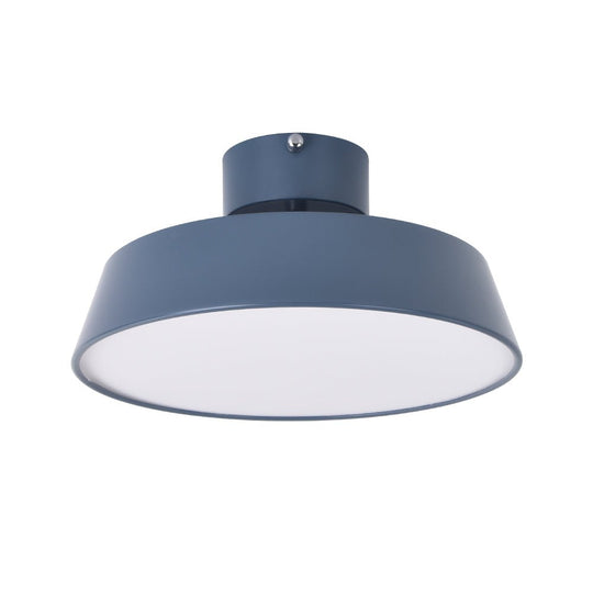 Pendantlightie-Modern Drum Led Semi Flush Mount-Semi Flush Mount-Blue-
