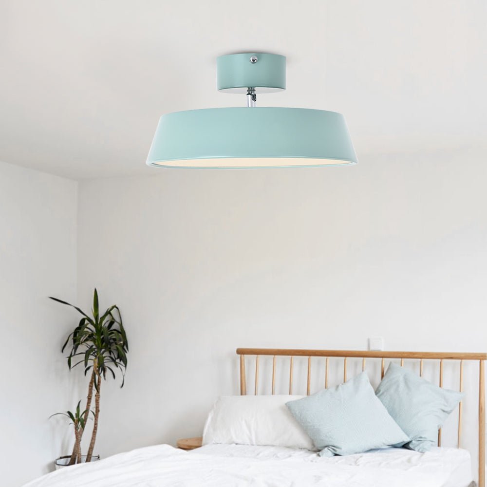 Pendantlightie-Modern Drum Led Semi Flush Mount-Semi Flush Mount-Blue-