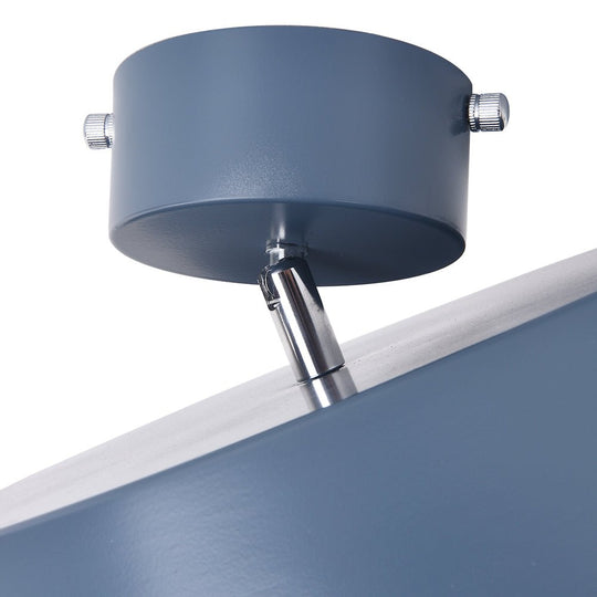 Pendantlightie-Modern Drum Led Semi Flush Mount-Semi Flush Mount-Blue-