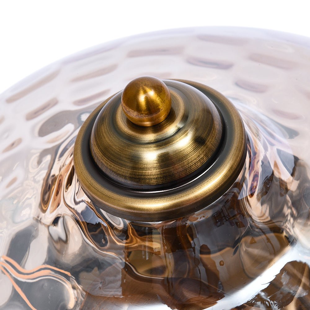 Pendantlightie-Modern Farmhouse 2-Light Water Glass Flush Mount-Flush Mount-Chrome-