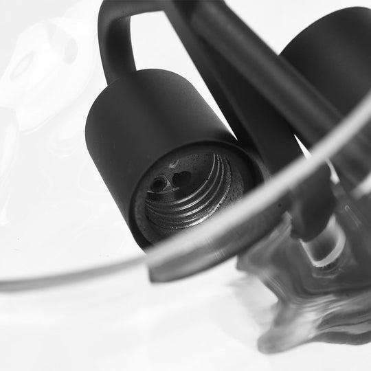 Pendantlightie-Modern Farmhouse 2-Light Water Glass Flush Mount-Flush Mount-Chrome-