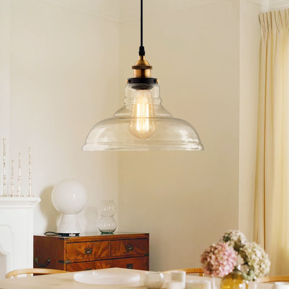 Pendantlightie-Modern Glass Single Dome Pendant Light-Pendants--