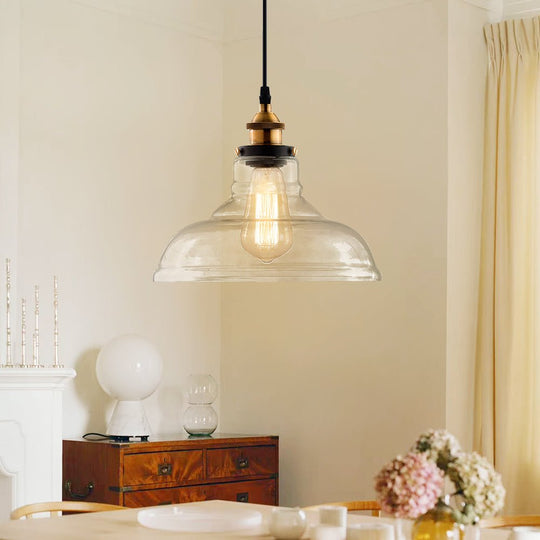 Pendantlightie-Modern Glass Single Dome Pendant Light-Pendants--
