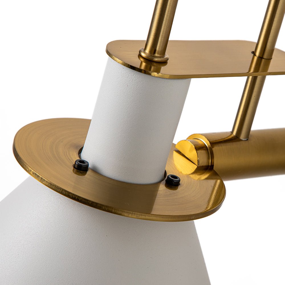 Pendantlightie-Modern Industrial 1-Light Cone Wall Light For Bedside-Wall Light-White-
