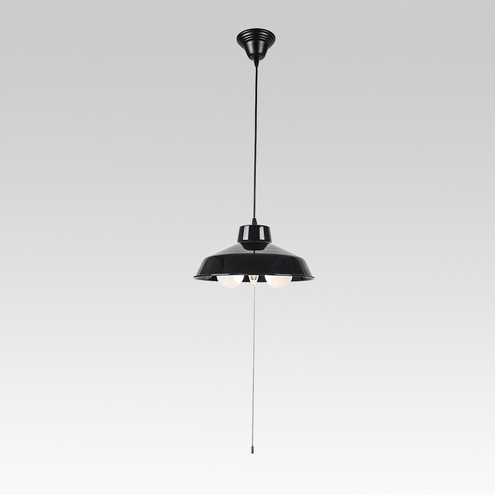 Pendantlightie-Modern Industrial 3-Light Dome Pendant Light-Pendants-Black-