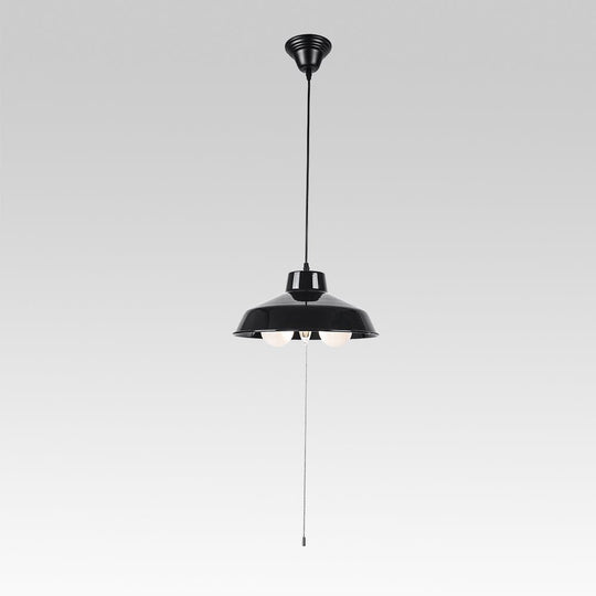 Pendantlightie-Modern Industrial 3-Light Dome Pendant Light-Pendants-Black-