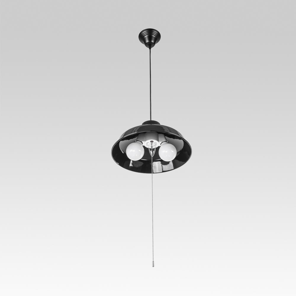 Pendantlightie-Modern Industrial 3-Light Dome Pendant Light-Pendants-Black-