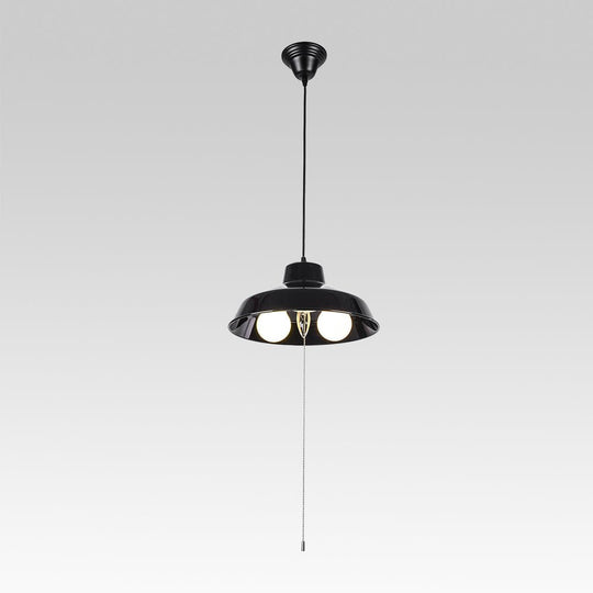Pendantlightie-Modern Industrial 3-Light Dome Pendant Light-Pendants-Black-