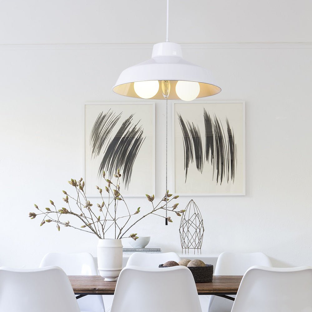 Pendantlightie-Modern Industrial 3-Light Dome Pendant Light-Pendants-White-