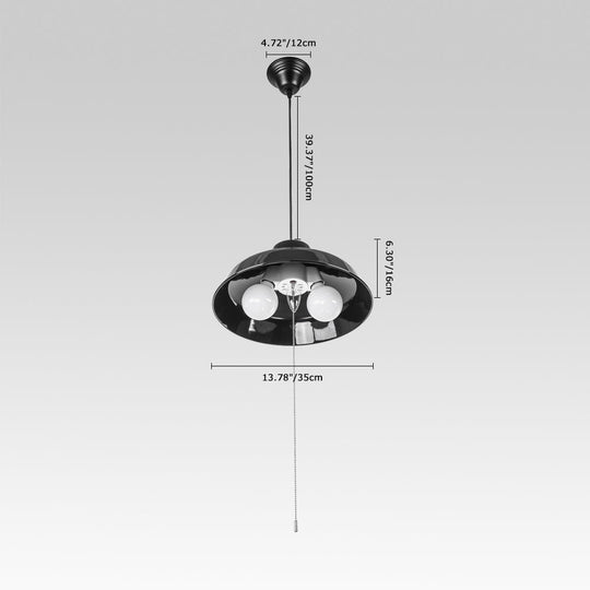 Pendantlightie-Modern Industrial 3-Light Dome Pendant Light-Pendants-White-
