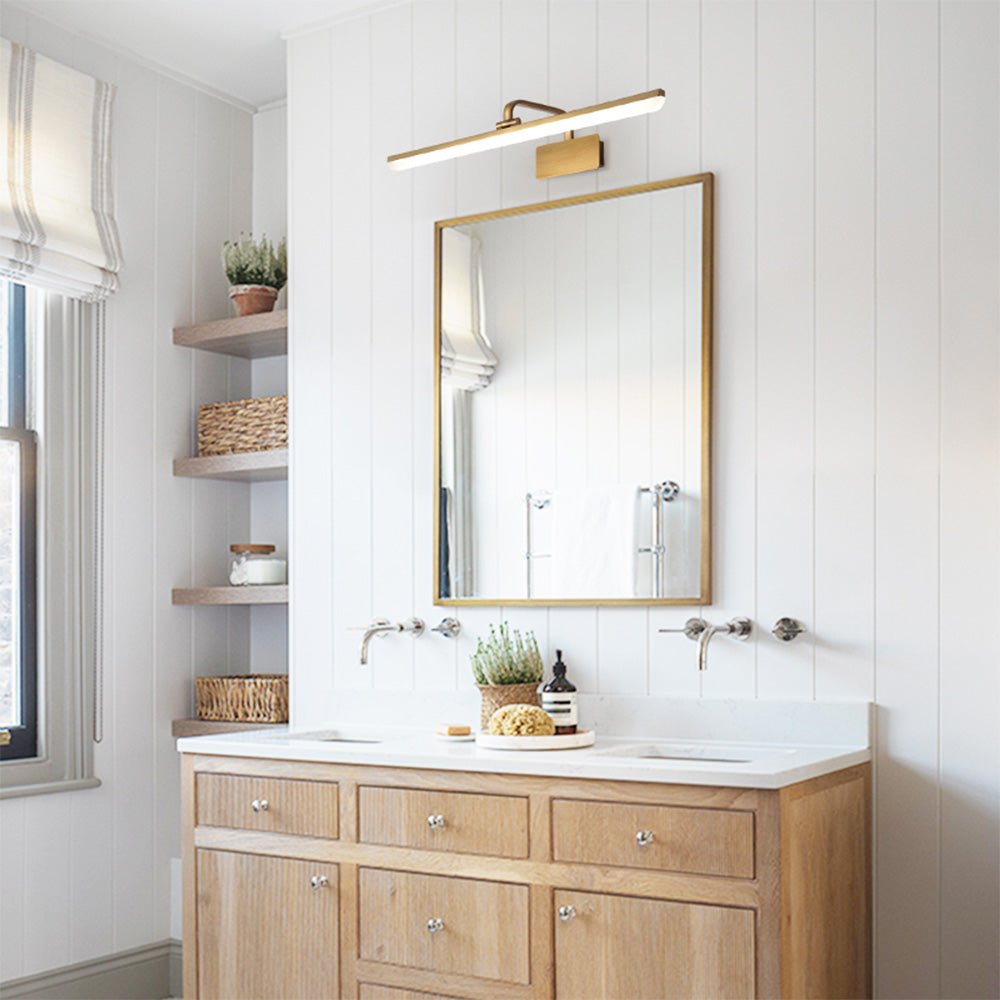 Pendantlightie-Modern Led Bath Bar Armed Bathroom Vanity Light In Gold-Wall Light-15.7 in (40 cm)-3000K