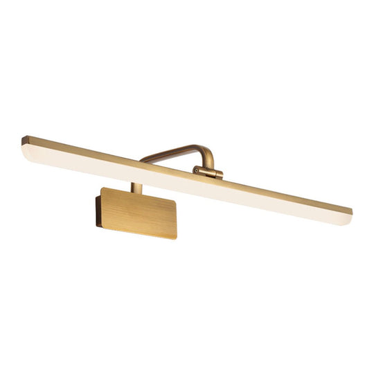 Pendantlightie-Modern Led Bath Bar Armed Bathroom Vanity Light In Gold-Wall Light-15.7 in (40 cm)-6000K