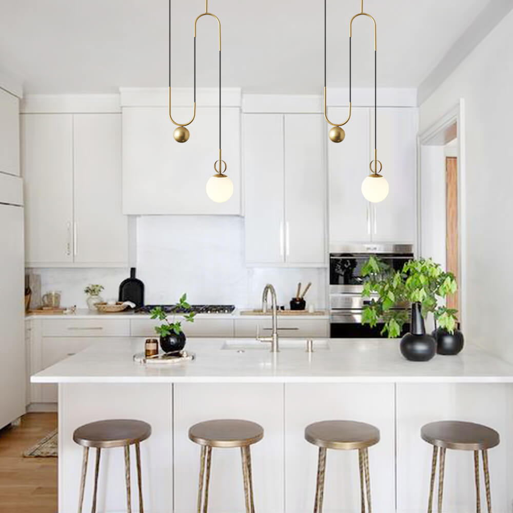 Pendantlightie-Modern Lifting Glass Globe Pendant Light-Pendants--