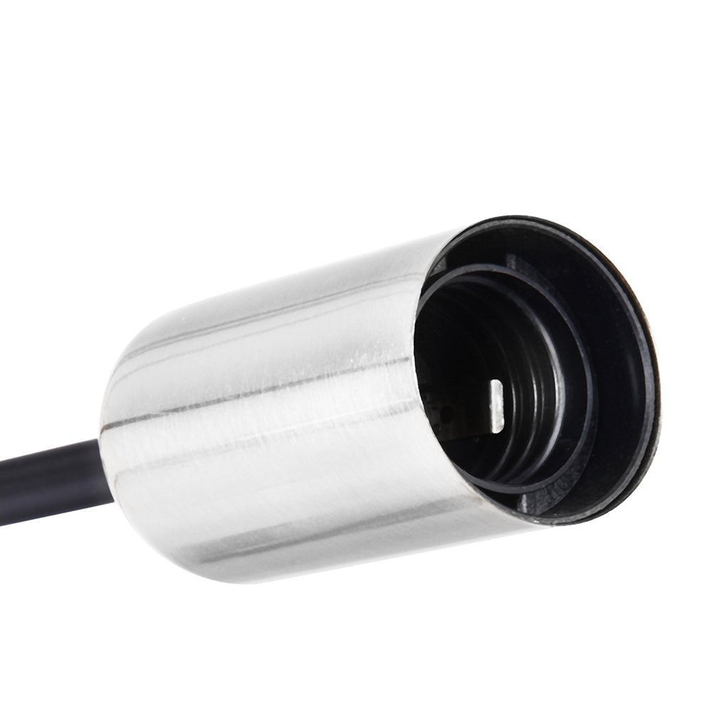 Pendantlightie-Modern Mid-Century 6-Light Sputnik Semi Flush Mount-Semi Flush Mount-Black+Chrome-