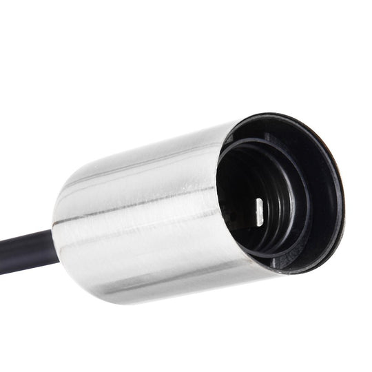 Pendantlightie-Modern Mid-Century 6-Light Sputnik Semi Flush Mount-Semi Flush Mount-Black+Chrome-