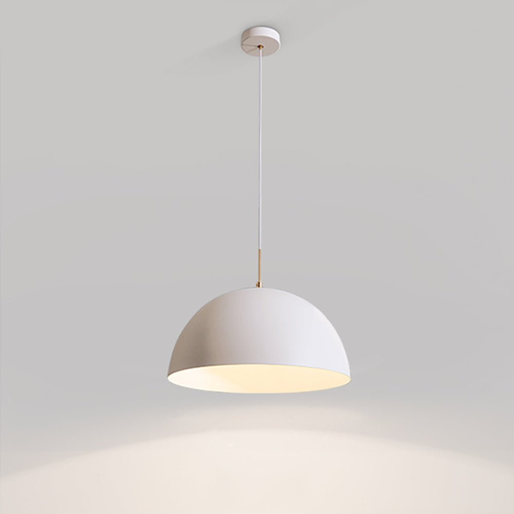 Pendantlightie-Modern Minimalist 1-Light White Dome Pendant Light-Pendants--