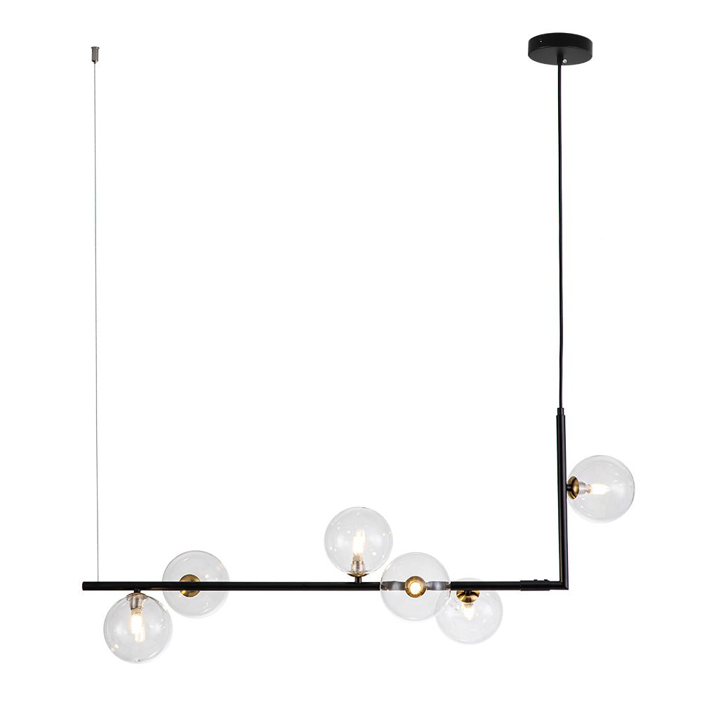 Pendantlightie-Modern Minimalist 6 Lights Linear Lighting-Chandeliers-Brass-