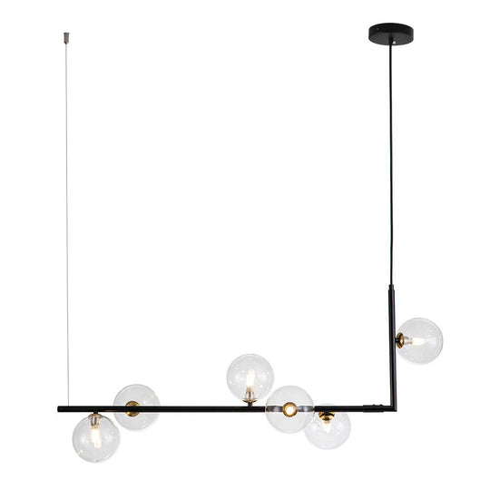 Pendantlightie-Modern Minimalist 6 Lights Linear Lighting-Chandeliers-Brass-