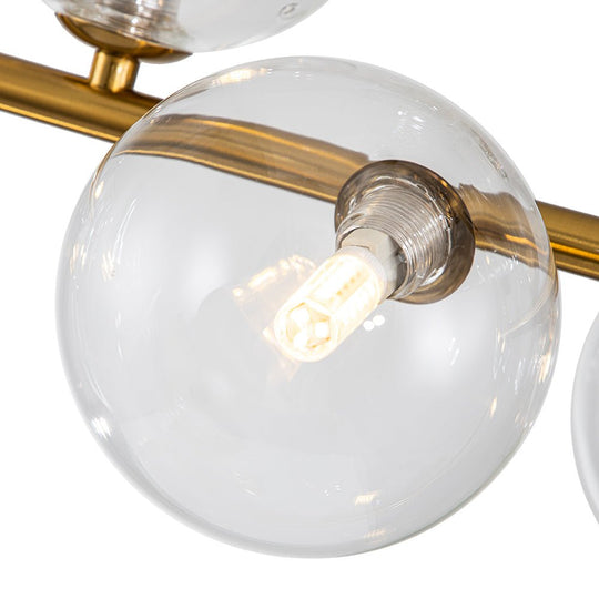 Pendantlightie-Modern Minimalist 6 Lights Linear Lighting-Chandeliers-Brass-