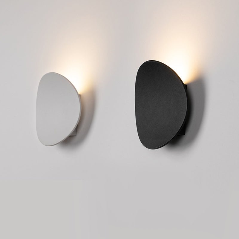 Pendantlightie-Modern Minimalist Curved Round Led Wall Sconce-Wall Light-White-