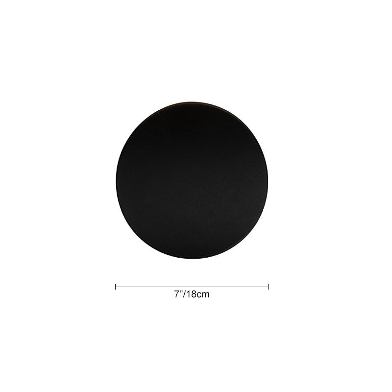 Pendantlightie-Modern Minimalist Curved Round Led Wall Sconce-Wall Light-White-