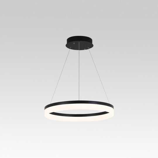 PendantLightie-Modern Minimalist Led Circle Light-Pendants-24 Inches-Cool White